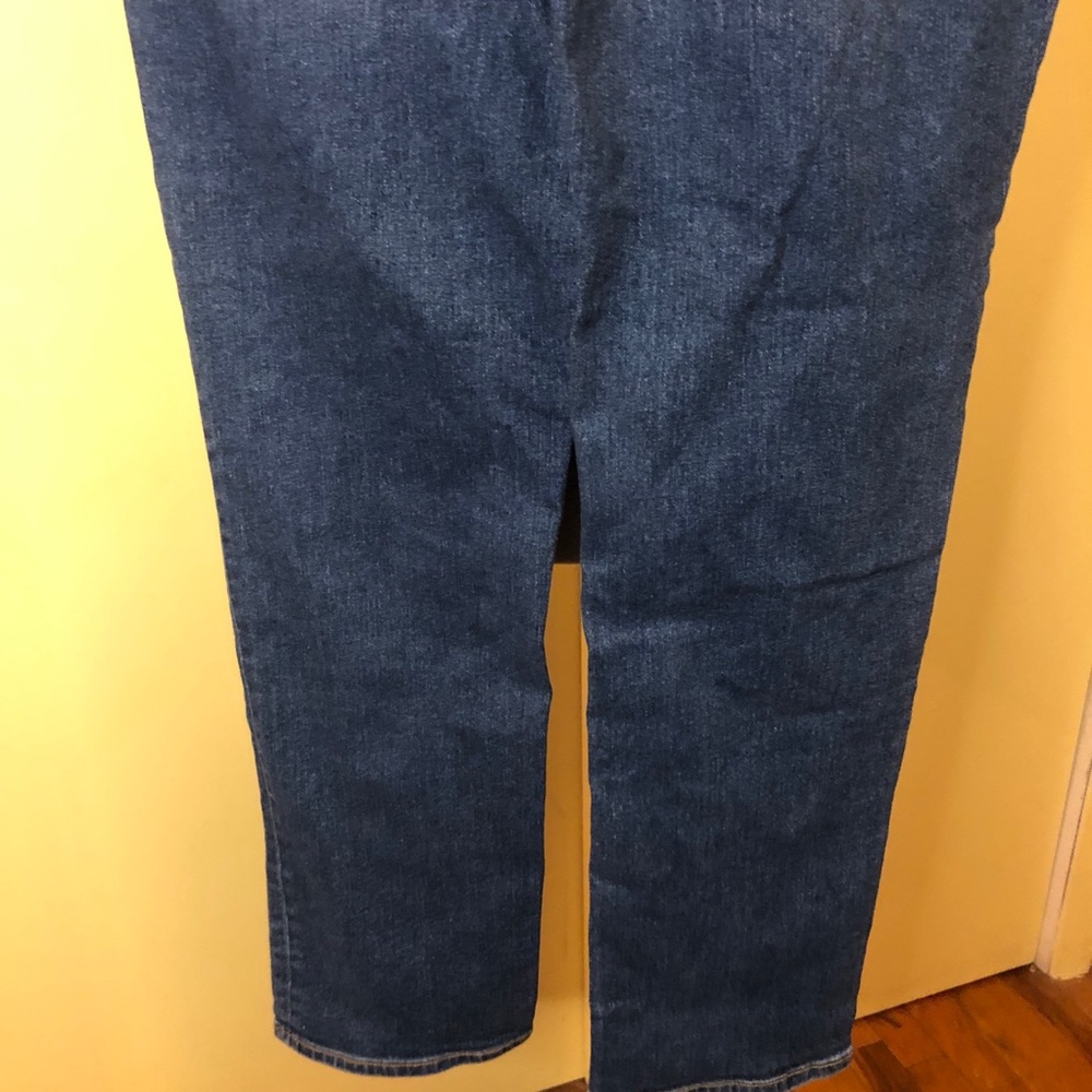 Lands' End Women's Blue Straight Cut Jeans - Picture 6 of 9